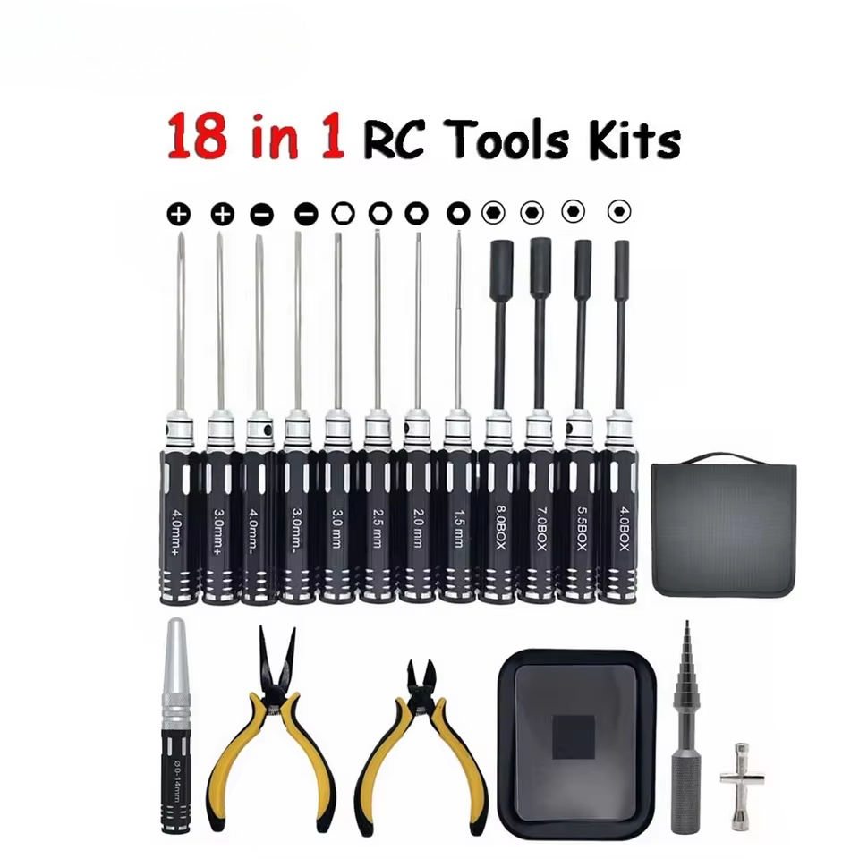 Screwdriver Set - RC 공구 세트 18종: 스크루드라이버, 플라이어,
